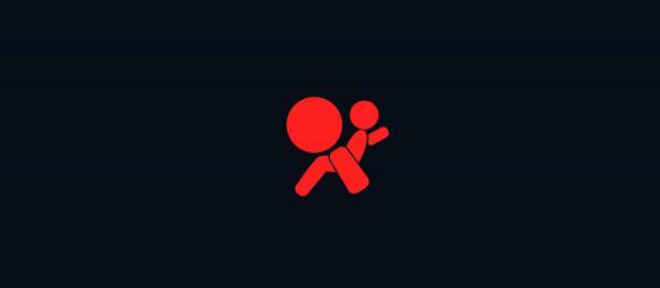 Front airbag warning light