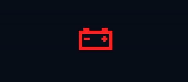 Battery warning light