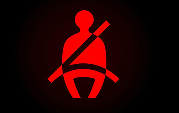 Seatbelt warning light