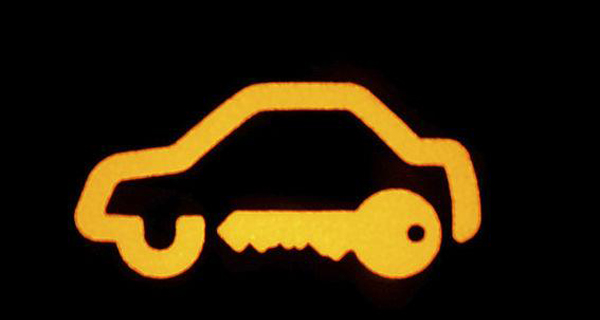 Car security warning light