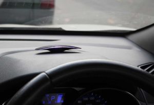 GOFAR ray mounted on the dashboard