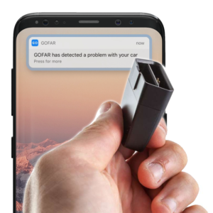 person holding GOFAR adapter