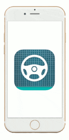 DriverDirect app animated interface screenshots