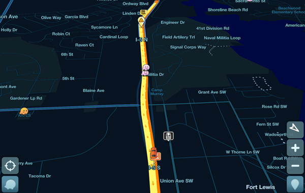 Google navigation map