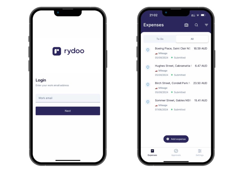 Rydoo app